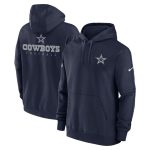 Dallas Cowboys Navy Sideline Club Fleece Pullover Hoodie