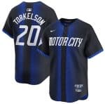 Detroit Tigers #20 Spencer Torkelson 2024 Navy City Connect Cool Base Limited Stitched Jersey