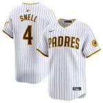 San Diego Padres #4 Blake Snell White 2024 Home Limited Stitched Jersey