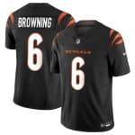Cincinnati Bengals #6 Jake Browning Black 2023 F.U.S.E. Vapor Untouchable Limited Stitched Jersey