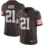 Cleveland Browns #21 Denzel Ward New Brown Vapor Untouchable Limited Stitched Jersey