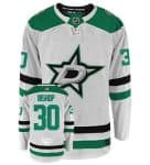 Dallas Stars #30 Ben Bishop White Stitched Jersey