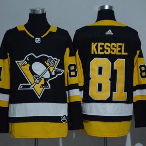 Pittsburgh Penguins #81 Phil Kessel Black Adidas Stitched Jersey