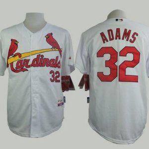 Cardinals #32 Matt Adams White Cool Base Stitched Jersey