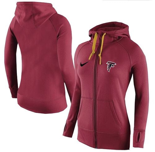 Nike Atlanta Falcons Full-Zip Performance Hoodie Red