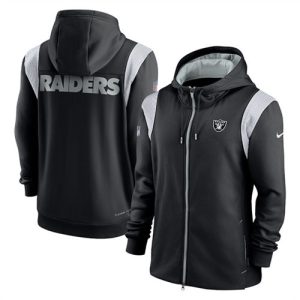 Las Vegas Raiders Black Zipper Hoodie