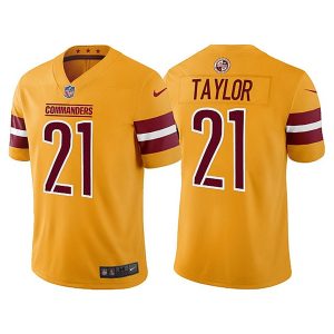 Washington Commanders #21 Sean Taylor Gold Vapor Untouchable Stitched Football Jersey