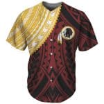 Washington Football Team Red Baseball Jersey