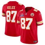 Kansas City Chiefs #87 Travis Kelce Red F.U.S.E. Super Bowl LVIII Patch Vapor Untouchable Limited Stitched Jersey