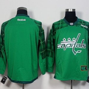 Capitals Blank Green St. Patrick's Day New Stitched Jersey