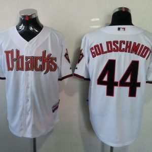 Diamondbacks #44 Paul Goldschmidt White Cool Base Stitched Jersey