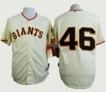 Giants #46 Santiago Casilla Cream Home Cool Base Stitched Jersey