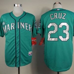 Mariners #23 Nelson Cruz Green Cool Base Stitched Jersey
