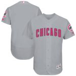 Chicago Cubs Majestic Gray Mother's Day Cool Base Team Stitched Jersey
