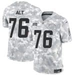 Los Angeles Chargers #76 Joe Alt Arctic Camo 2024 F.U.S.E. Salute To Service Limited Stitched Jersey