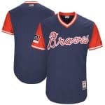 Atlanta Braves Majestic Navy Red 2018 Players' Weekend Authentic Team Stitched Jersey