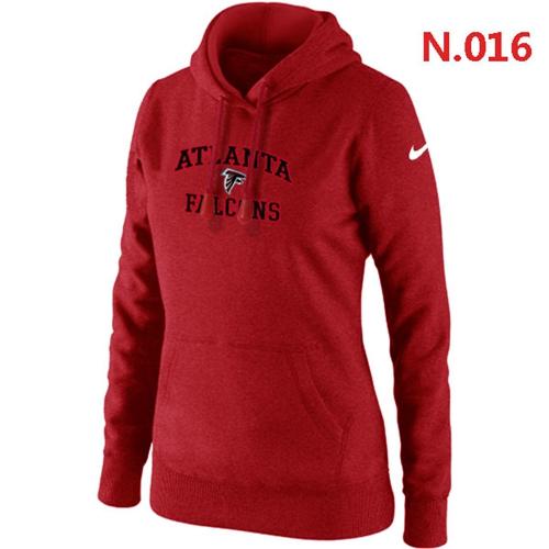 Nike Atlanta Falcons Heart Soul Pullover Hoodie Red