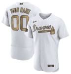 Atlanta Braves Active Player Custom 2022 All-Star White Flex Base Stitched Jersey