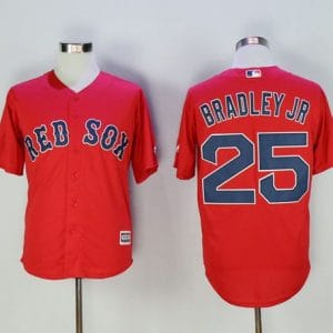 Red Sox #25 Jackie Bradley Jr Red New Cool Base Stitched Jersey
