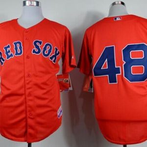Red Sox #48 Pablo Sandoval Red Cool Base Stitched Jersey