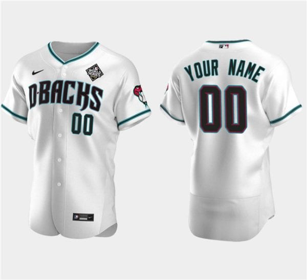 Arizona Diamondbacks Actve Player Custom White 2023 World Series Flex Base Stitched Jersey