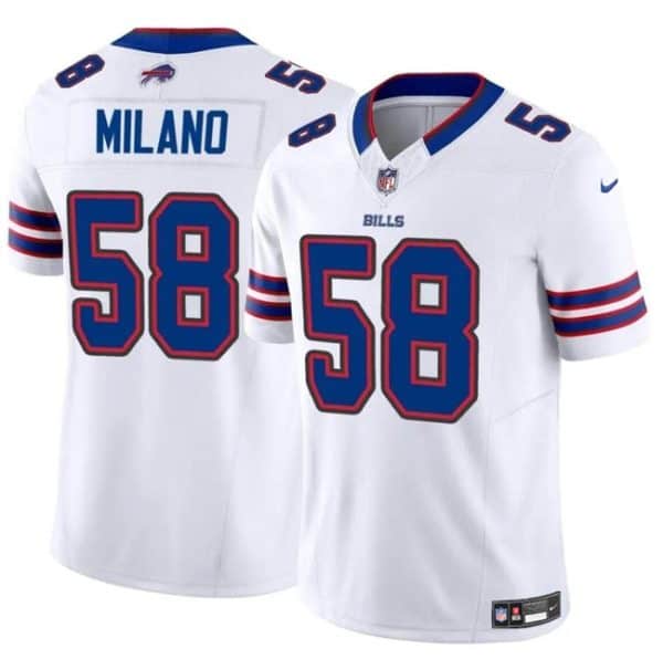 Buffalo Bills #58 Matt Milano White 2024 F.U.S.E. Vapor Untouchable Limited Stitched Jersey