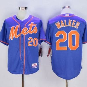Mets #20 Neil Walker Blue Alternate Home Cool Base Stitched Jersey