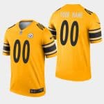 Pittsburgh Steelers Yellow Inverted Legend Limited Stitched NFL Jersey