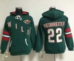 Minnesota Wild #22 Nino Niederreiter Green Old Time Heidi NHL Hoodie