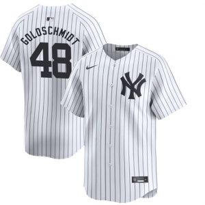 New York Yankees #48 Paul Goldschmidt White 2024 Home Limited With Name Stitched Jersey
