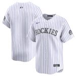 Colorado Rockies Blank White Home Limited Stitched Jersey