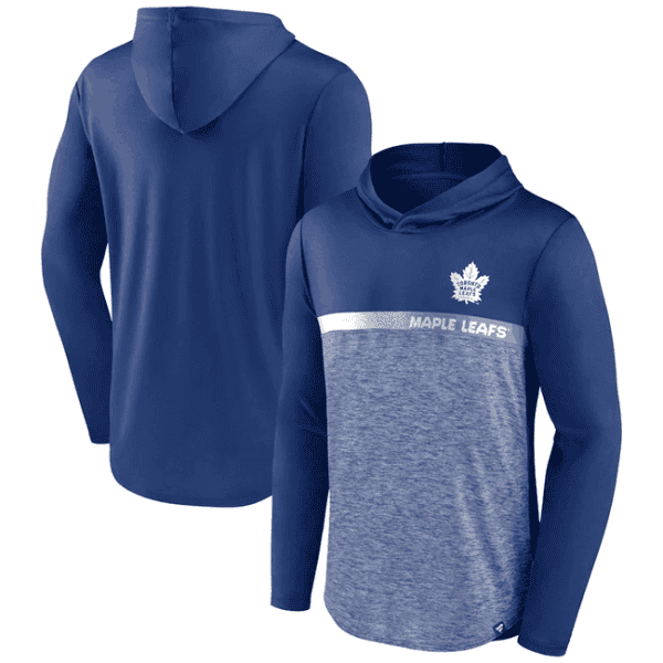Toronto Maple Leafs Blue Podium Defender Pullover Hoodie