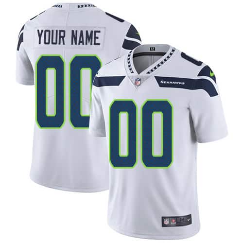 Seattle Seahawks ACTIVE PLAYER Custom White Vapor Untouchable Limited Stitched Jersey