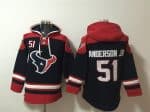 Houston Texans #51 Will Anderson Jr Navy Ageless Must-Have Lace-Up Pullover Hoodie
