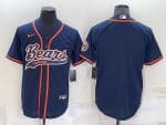 Chicago Bears Blank Navy Cool Base Stitched Baseball Jersey