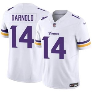 Minnesota Vikings #14 Sam Darnold White 2024 F.U.S.E. Vapor Untouchable Limited Stitched Jersey