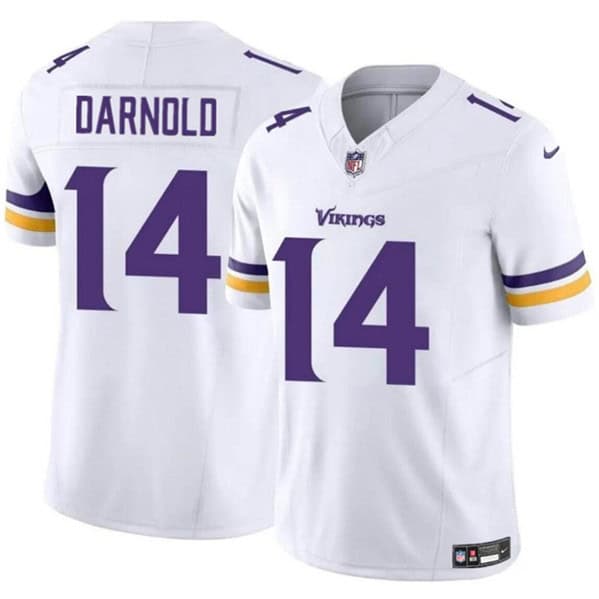Minnesota Vikings #14 Sam Darnold White 2024 F.U.S.E. Vapor Untouchable Limited Stitched Jersey