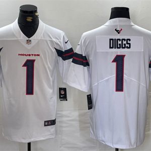 Houston Texans #1 Stefon Diggs White Vapor Untouchable Stitched Football Jersey