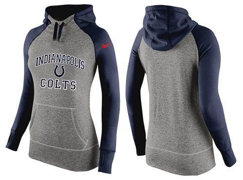 Nike Indianapolis Colts Performance Hoodie Grey Dark Blue