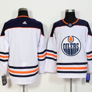Edmonton Oilers White Stitched Adidas Jersey
