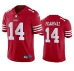 San Francisco 49ers #14 Ricky Pearsall Red 2024 Draft Vapor Untouchable Limited Stitched Jersey