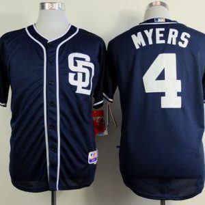 Padres #4 Wil Myers Dark Blue Alternate 1 Cool Base Stitched Jersey