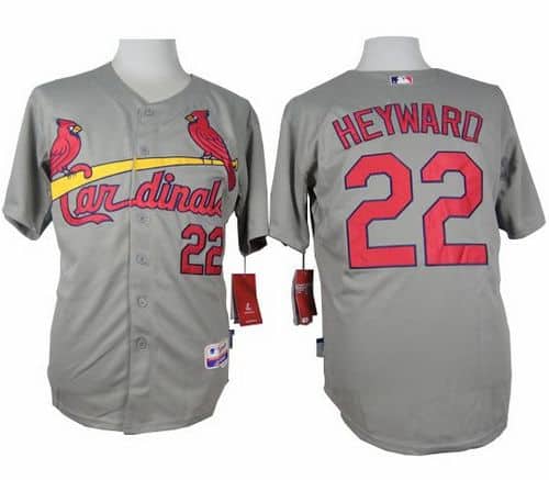 Cardinals #22 Jason Heyward Grey Cool Base Stitched Jersey