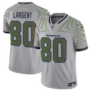 Seattle Seahawks #80 Steve Largent Gray 2025 F.U.S.E. ¡°Rivalries¡± Vapor Limited Football Stitched Jersey
