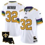 New Orleans Saints #32 Tyrann Mathieu White 2024 F.U.S.E. Vapor Limited Stitched Jersey