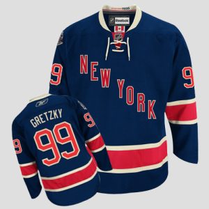 Rangers #99 Wayne Gretzky Dark Blue Third Stitched Jersey