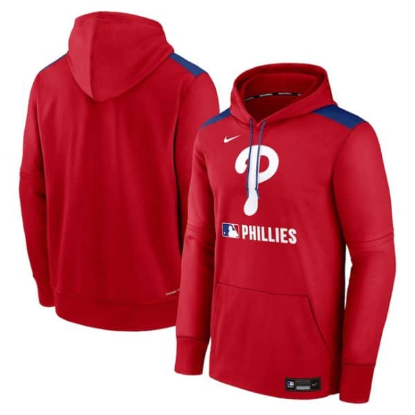 Philadelphia Phillies Red Collection Performance Pullover Hoodie