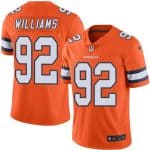 Broncos #92 Sylvester Williams Orange Stitched Limited Rush Nike Jersey