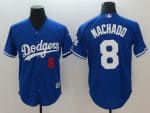 Los Angeles Dodgers #8 Manny Machado Royal Cool Base Stitched Jersey