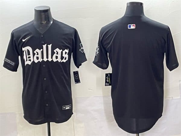Dallas Cowboys Blank Black 'Gothic Lone Star Edition' Limited Stitched Jersey